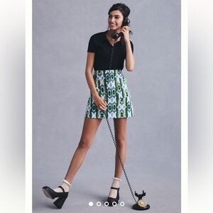 Anthropologie MARISELA retro mini skirt NWT